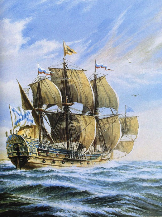 Linienschiff Poltawa, 1712 von Unbekannter Künstler