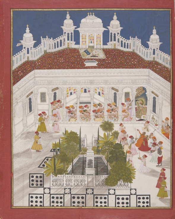 Maharaja Ari Singh in seinem Palast von Unbekannter Künstler