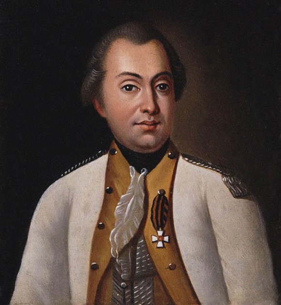 Michail Kutusow in der Uniform des Lugansk-Regiments, 1788 von Unbekannter Künstler