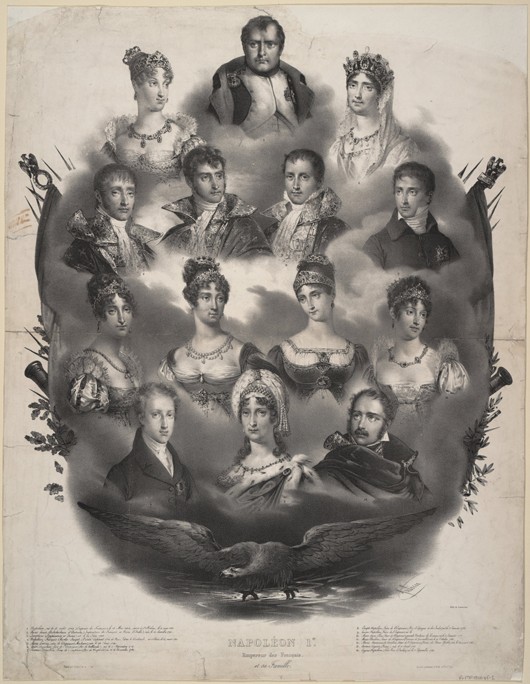 Napoléon I. Bonaparte und seine Familie von Unbekannter Künstler