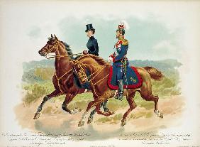 Nikolaus II. von Russland in der Uniform des Ulanen-Regiments Kaiserin Alexandra 1896