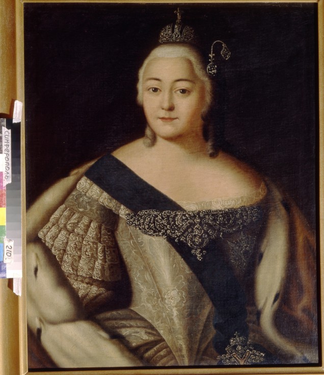 Porträt der Kaiserin Elisabeth (1709-1762) von Unbekannter Künstler
