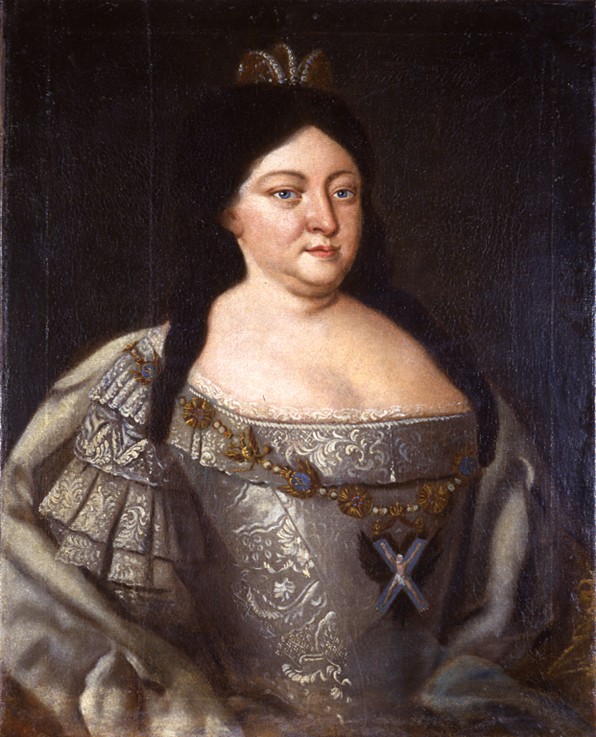 Porträt der Zarin Anna Ioannowna (1693-1740) von Unbekannter Künstler