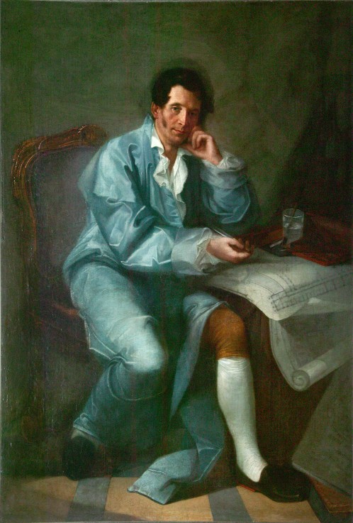 Porträt des Architekten Jean-Baptiste Vallin de la Mothe (1729-1800) von Unbekannter Künstler