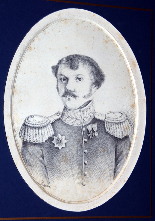 Porträt des Dezembristen Artamon S. Murawjow (1794-1846) von Unbekannter Künstler