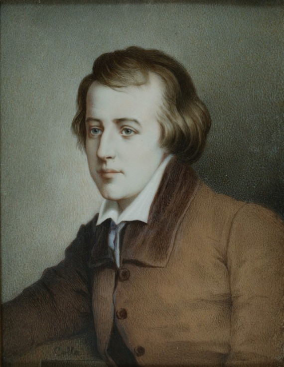 Porträt des Dichters Heinrich Heine (1797-1856) von Unbekannter Künstler
