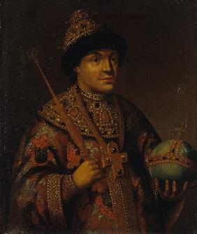 Porträt des Zaren Fjodor III. Alexejewitsch von Russland (1661-1682)