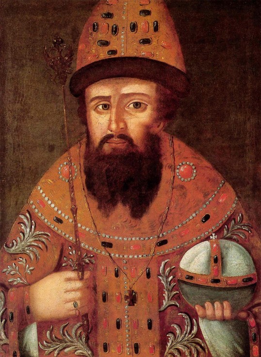 Porträt des Zaren Michail Fjodorowitsch (1596-1645) von Unbekannter Künstler