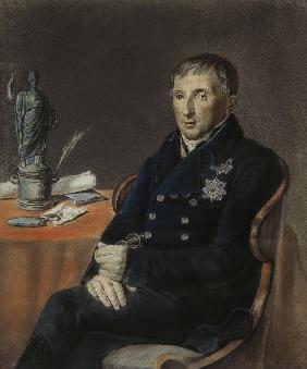 Porträt von Alexei Nikolaewitsch Olenin (1763-1843) 1833