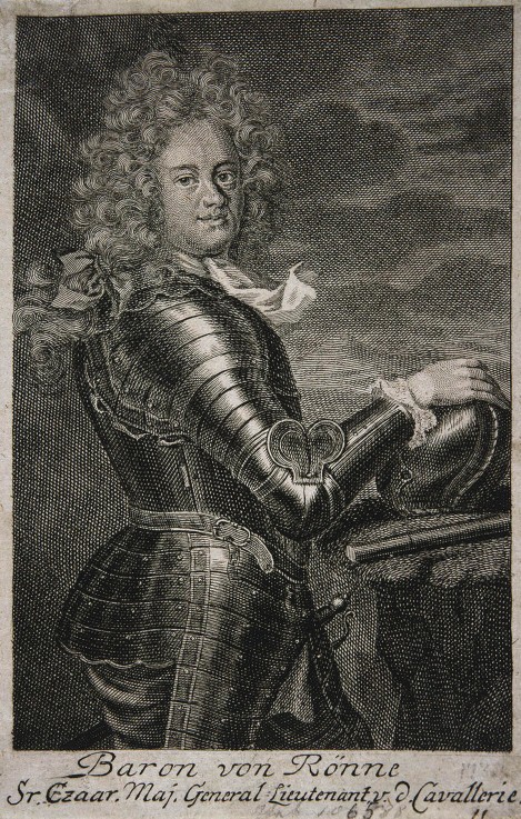 Porträt von Baron Carl Ewald von Rönne (1663–1716) von Unbekannter Künstler