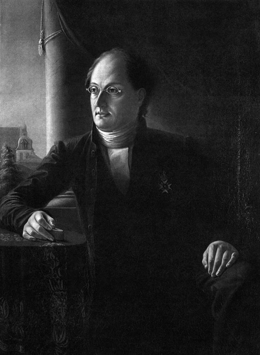 Porträt von Dichter Johan Ludvig Runeberg (1804-1877) von Unbekannter Künstler