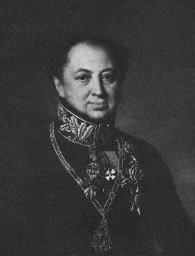 Porträt von Dmitri Pawlowitsch Tatischtschew (1767-1845) 1838