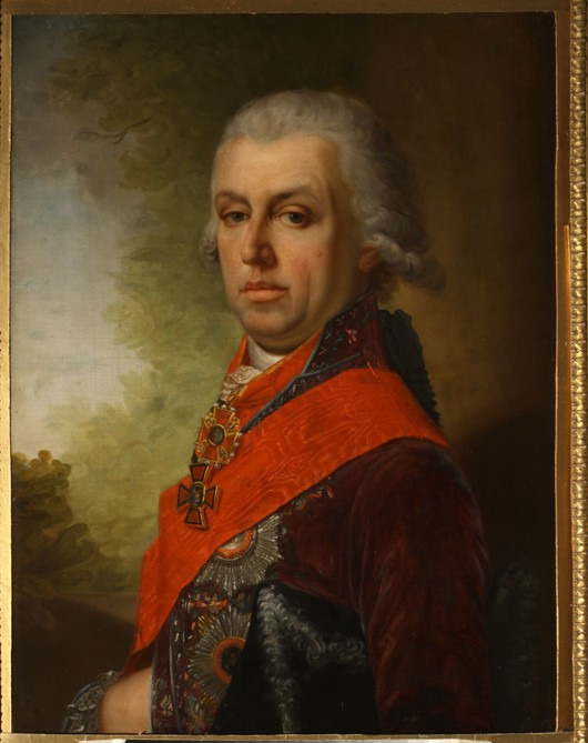 Porträt von Dmitri Prokowjewitsch Troschtschinski (1754-1829) von Unbekannter Künstler