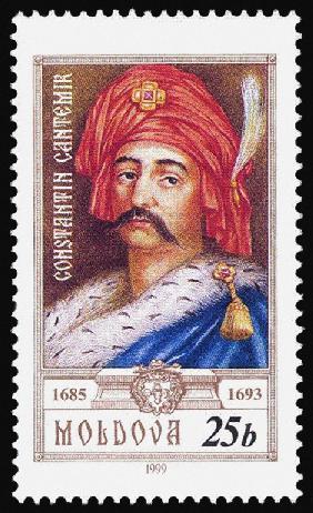 Porträt von Fürst Constantin Cantemir (1612-1693) (Briefmarke) 1999