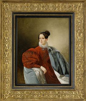 Porträt von Fürstin Jelisaweta Iwanowna Kropotkina (1803-1836), geb. Dorochowa 1836