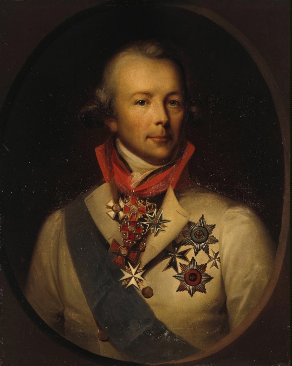 Porträt von Graf Peter Ludwig von der Pahlen (1745-1826) von Unbekannter Künstler