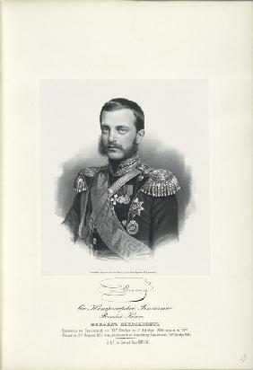 Porträt von Großfürst Michael Nikolajewitsch von Russland (1832-1909) 1858