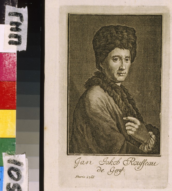Porträt von Jean-Jacques Rousseau von Unbekannter Künstler