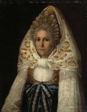 Porträt von junge Kaufmannsfrau