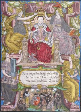Porträt von Königin Elisabeth I. von England mit Krone 1572
