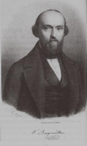 Porträt von Komponist Johann Friedrich Franz Burgmüller (1806-1874)
