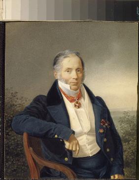 Porträt von Maler Alexander Sauerweid (1782-1844)