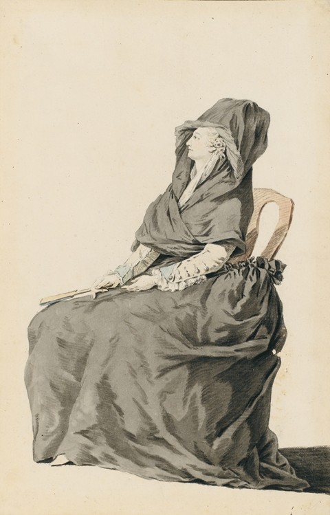 Porträt von Marie Antoinette vor dem Gericht der Revolution von Unbekannter Künstler