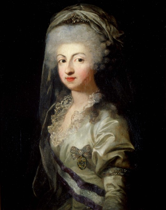 Porträt von Prinzessin Carolina Maria Theresia Josephina von Bourbon-Parma (1770-1804) von Unbekannter Künstler