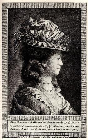 Porträt von Sophie Dorothee von Württemberg