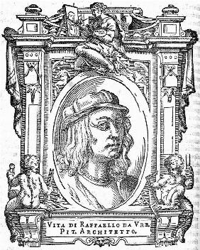 Raffael. Aus: Giorgio Vasari, Lebensbeschreibungen der berühmtesten Maler, Bildhauer und Architekten 1568