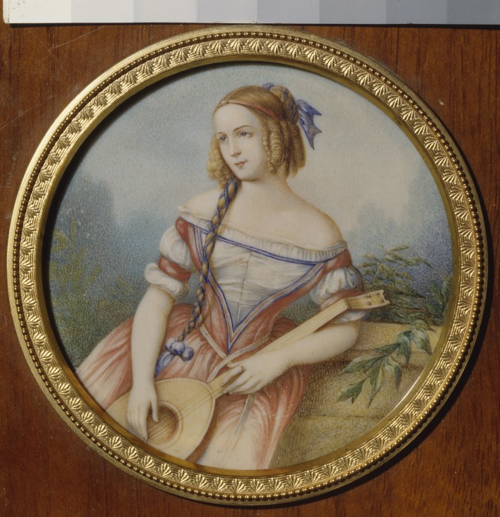 Schauspielerin Varvara Assenkova (1817-1841) als Esmeralda von Unbekannter Künstler