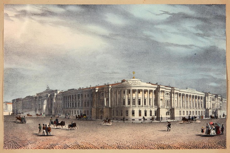 Senats- und Synodsgebäude in Sankt Petersburg von Unbekannter Künstler