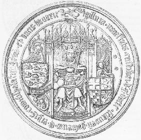 Siegel mit Porträt von Christoph III. von Dänemark