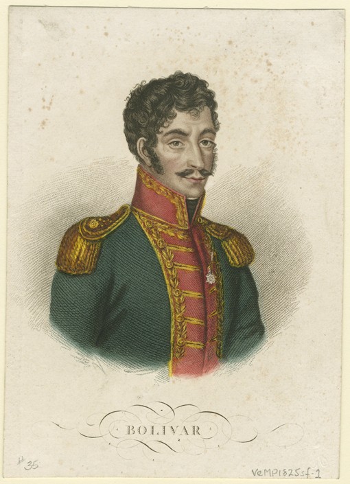Simón Bolívar (1783-1830) von Unbekannter Künstler