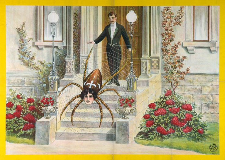 Spinnenfrau (Plakat) von Unbekannter Künstler
