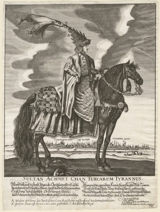 Sultan Ahmed III. (1673-1736) von Unbekannter Künstler