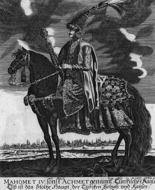 Sultan des Osmanischen Reiches Mehmed IV. zu Pferde von Unbekannter Künstler