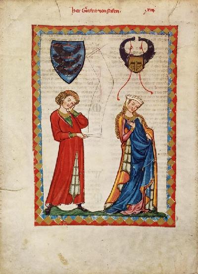 Gottfried von Neifen (Darstellung im Codex Manesse)
