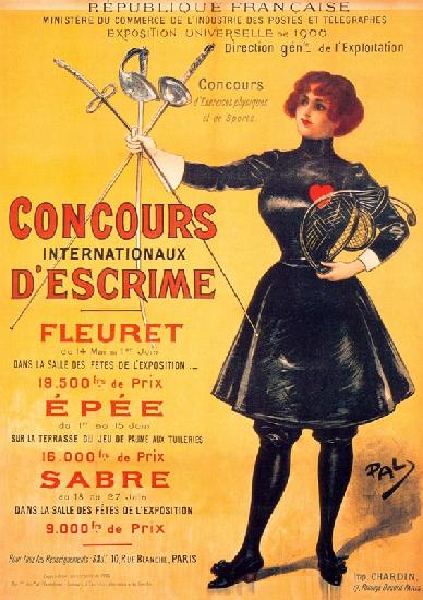 Offizielles Plakat der Olympischen Sommerspiele 1900 in Paris 1900
