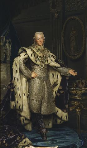 Porträt von König Gustav III von Schweden 1777