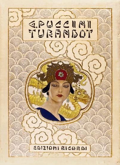 Titelblatt der ersten Edition von Turandot von Giacomo Puccini 1926