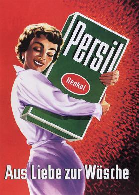 Werbeplakat Persil 1955