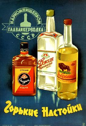 Werbeplakat für Bitterliköre 1938