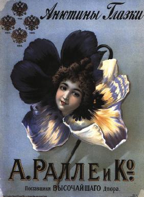 Werbeplakat für Parfümerie Ralle 1890