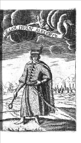 Zar Iwan V. Alexejewitsch (aus Georg Adam Schleissing "Derer beyden Czaaren in Reussland Iwan und Pe 1693