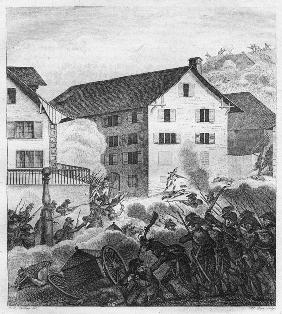 Zweite Schlacht bei Zürich, Kampfszene beim Central 1799