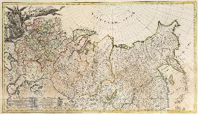 Erste allgemeine Karte des Russischen Reiches 1745