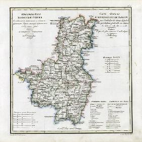 Karte von Gouvernement Tambow 1822