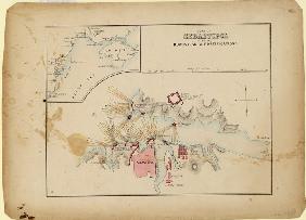 Plan von Sewastopol mit seiner Reede und Befestigungen