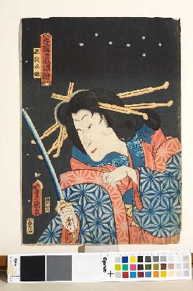 Der Frauendarsteller Sawamura Tanosuke III 1860